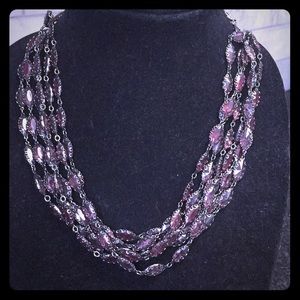 Purple Reign!!!  Six-stranded statement! NWOT